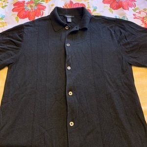 Men’s Alfani collared dress shirt. Silk blend. EUC